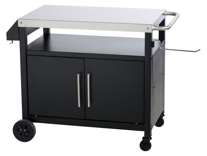 Serveringsvagn Svart Stål Sunlife